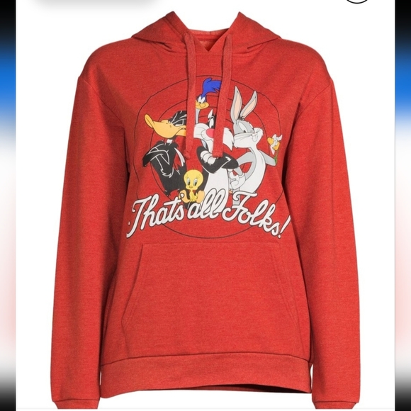 Looney Tunes Orange Hoodie. - Picture 6 of 11